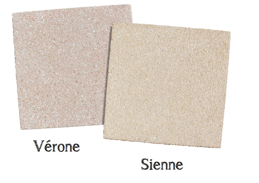 Dalles béton 50x50 Bourget Sienne & Vérone