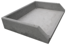 Socle beton pour poubelles